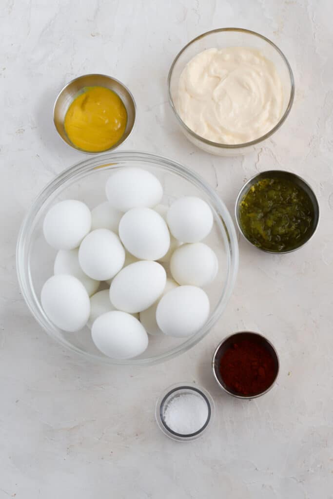 ingredients for deviled eggs without vinegar