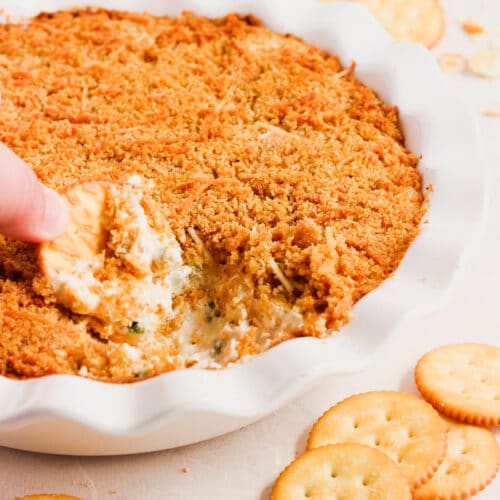 jalapeno popper dip with breadcrumbs