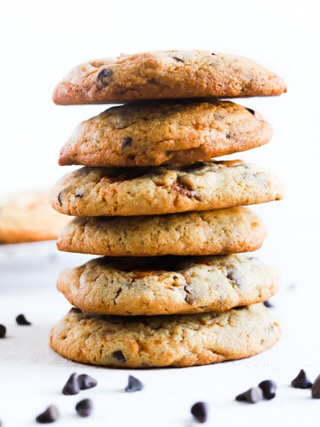 Chewy Butterfinger Chocolate Chip Cookies