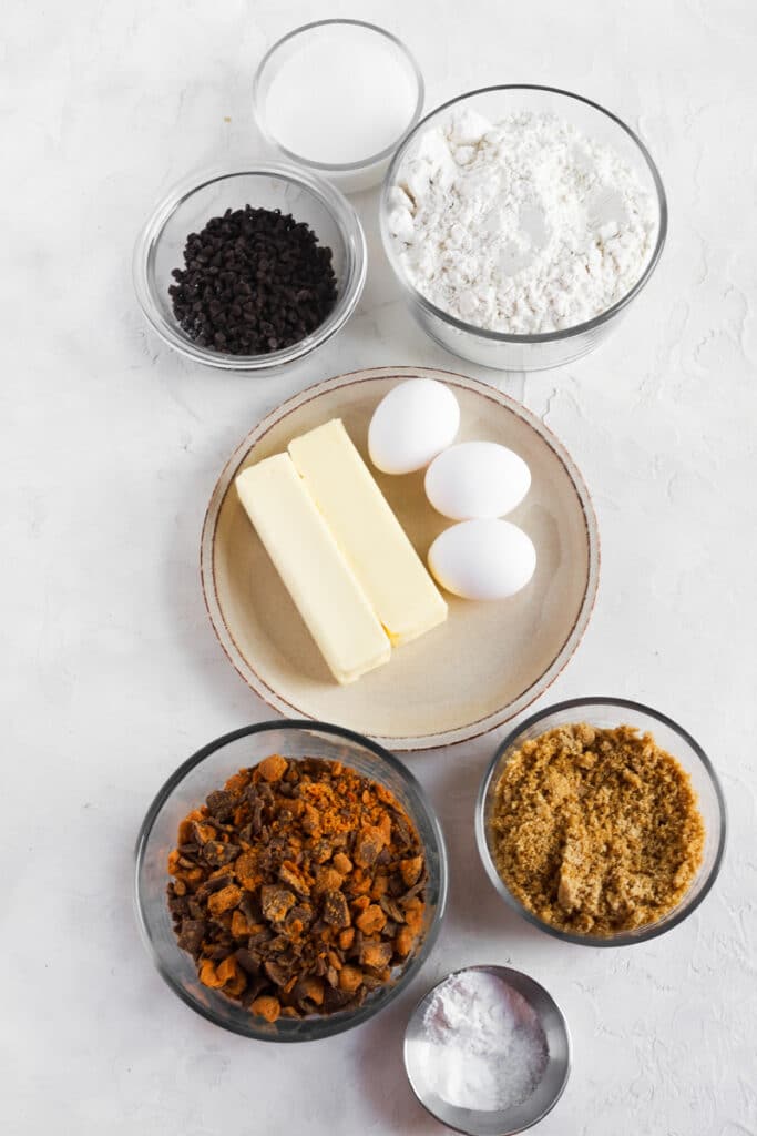 ingredients for butterfinger cookies