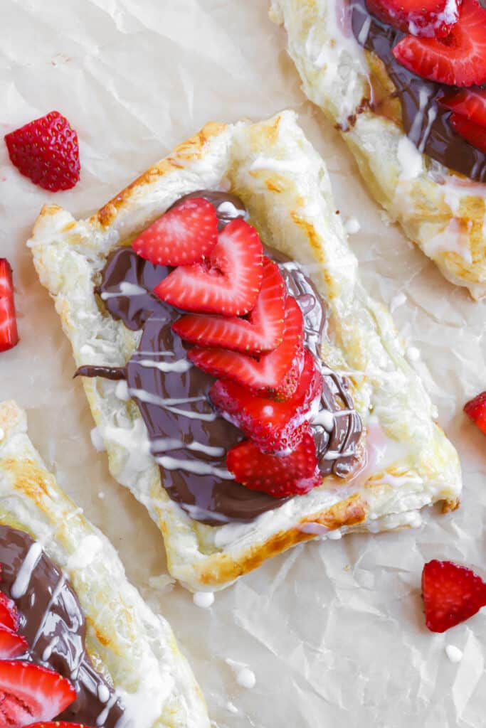 puff pastry with nutella