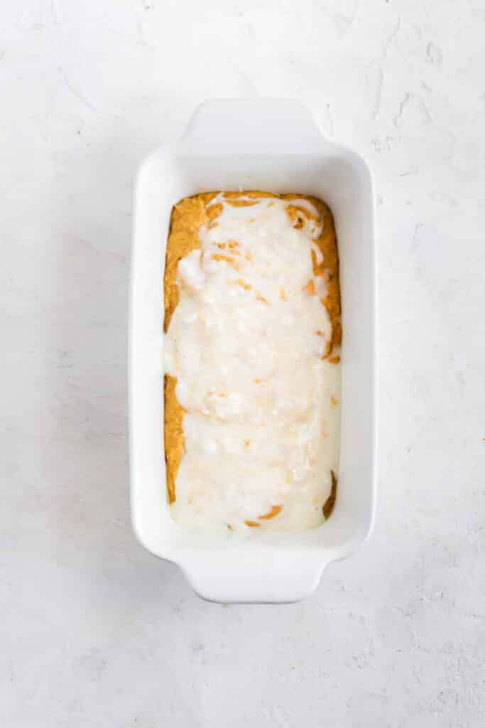 layer pumpkin batter and then layer cream cheese