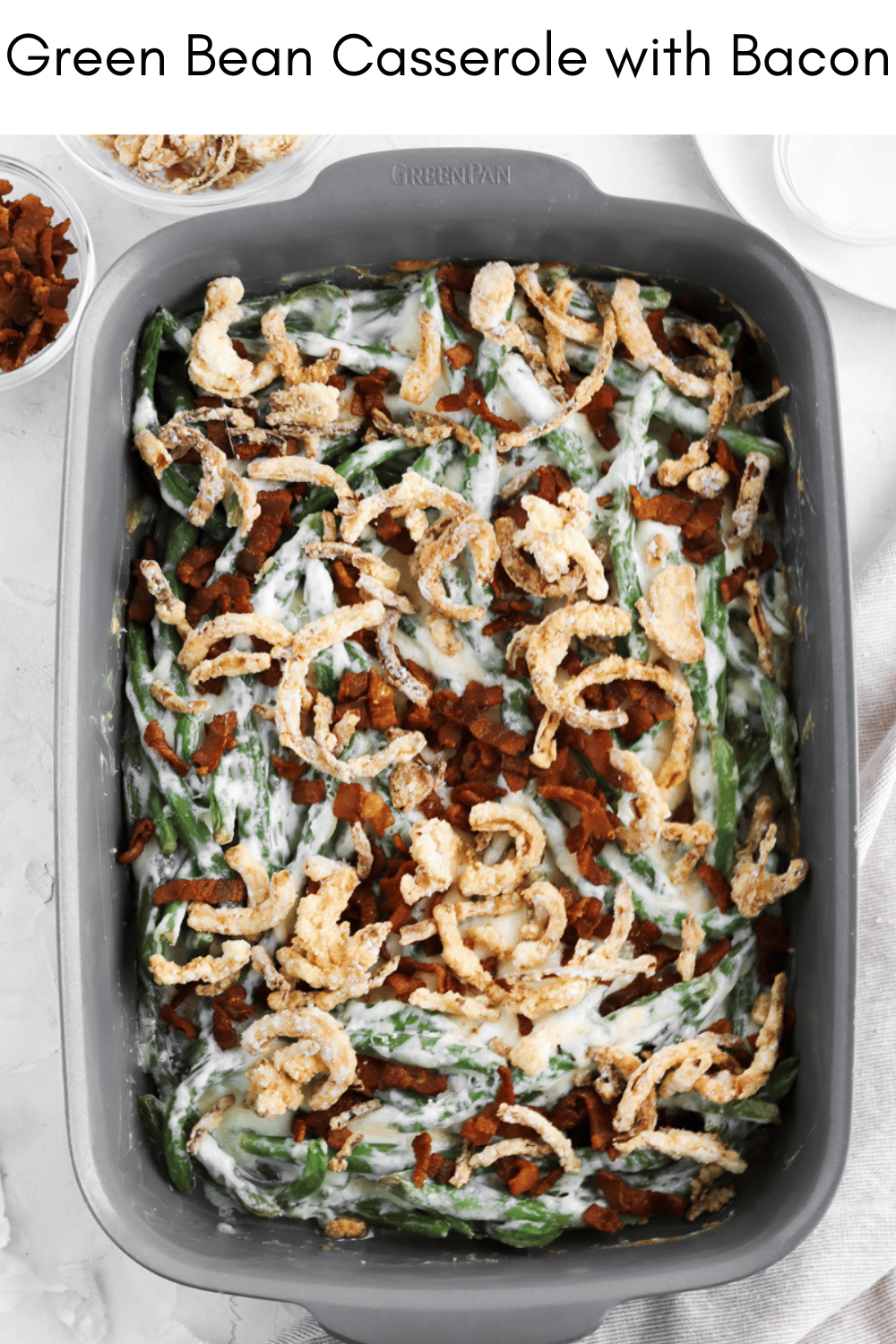 green bean casserole pinterest pin